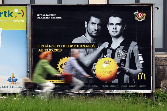 Werbefotografie: Plakatkampagne SG Dynamo Dresden und MC Donalds
