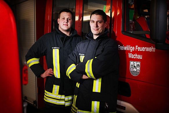 Pressefotograf - Portrait Kameraden der freiwilligen Feuerwehr