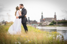 Hochzeitsfotografie Elbufer Dresden