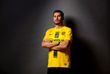 Fotoshooting für die Autogrammkarten der SG Dynamo Dresden mit Christian Fiel