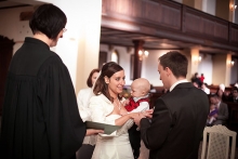 Hochzeitsfotograf - Hochzeitsreportage in der Dorfkirche Pesterwitz