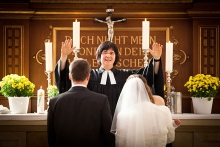 Hochzeitsfotograf - Hochzeitsreportage in der Dorfkirche Pesterwitz