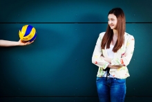 Tabea Yang Volleyballtalent vom VC Olympia Dresden